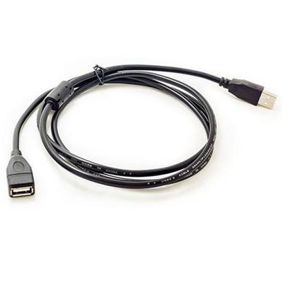 สายเคเบิล USB 2.0 Extender สีดำความเร็วสูง 1.5 ม. สาย USB สำหรับชายกับหญิง