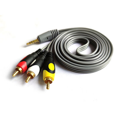 PVC Jacket Multi Copper RCA Stereo Cable สำหรับ VCD DVD MP3