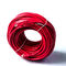 สายแพทช์ PVC สีแดง 250Mbps Cat6 23AWG 4P ANSI Standard