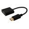 1.4Version Black DP to HDMI Display Port to HDMI Laptop to TV Adapter Cable